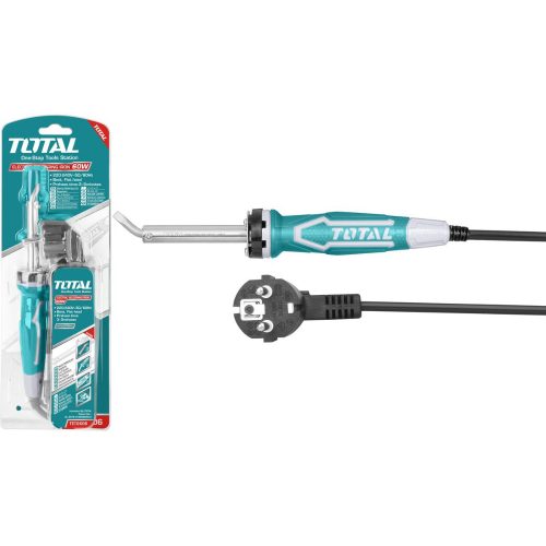 Поялник електрически, извит накрайник, 60 W, TOTAL Industrial TL IND TET2606