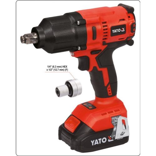 Акумулаторен ударен безчетков гайковерт 1/2“ 700 Nm YATO YT 82806