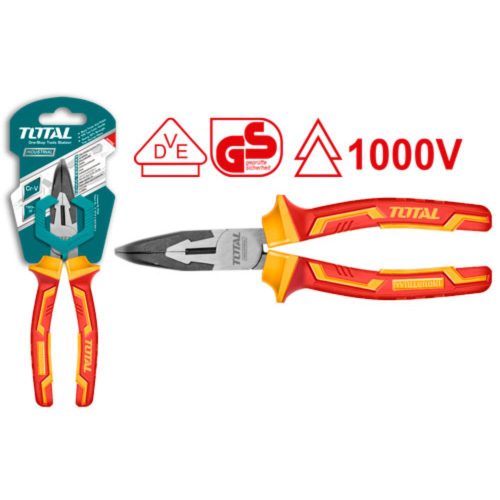 Клещи тип човки криви 200 мм VDE 1000V TOTAL THTIP2481