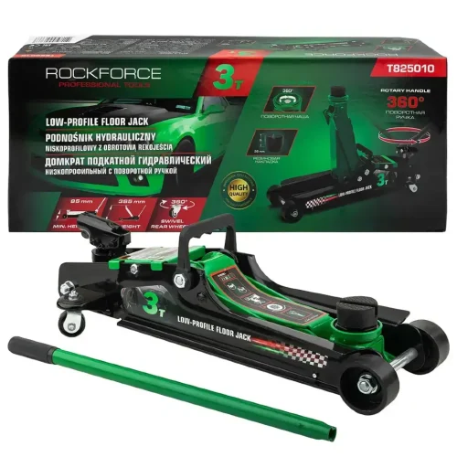 Хидравличен крик 3т с въртяща дръжка ROCKFORCE RF-T825010
