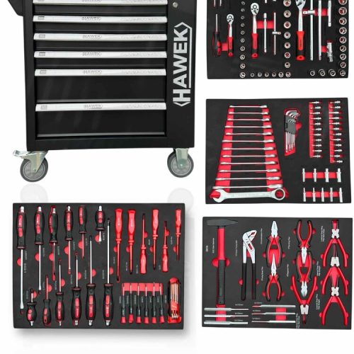 Количка с инструменти 156 части HAWEK HW-2055