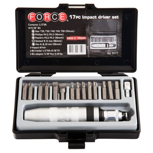 Ударна отвертка 17 части FORCE 5171
