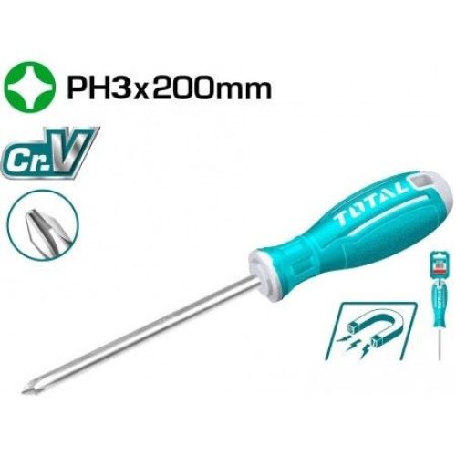 Отвертка PH 3 x 200 ммTOTAL TSDRSPH3200