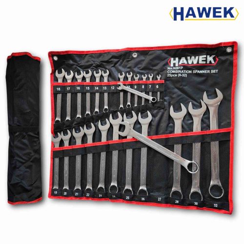 Комплект звездогаечни ключове 6-32 мм HAWEK HW-5261P