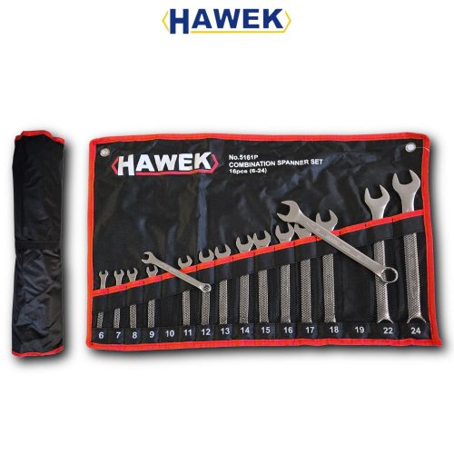 Комплект звездогаечни ключове 6-24 мм HAWEK HW-5161P